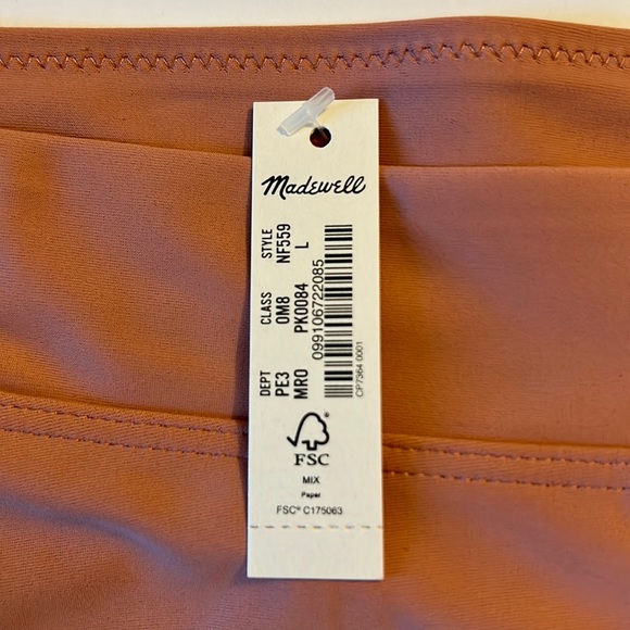 Madewell Bikini Bottoms - Second Wave Retro High Waisted NWT Sz Large - Picture 6 of 6